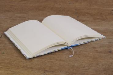 Diary blue motifs handmade from Germany stationery spelling